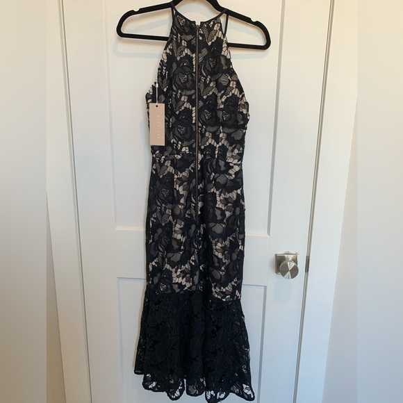 Keepsake the Label - Navy Lace Midi Dress XS BNWT - Picture 4 of 5